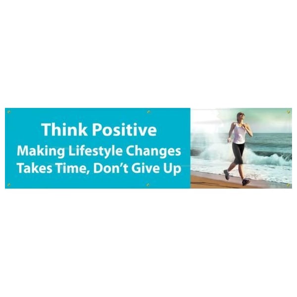 Accuform WORKHEALTHY BANNERS THINK POSITIVE MBR736 MBR736 - main